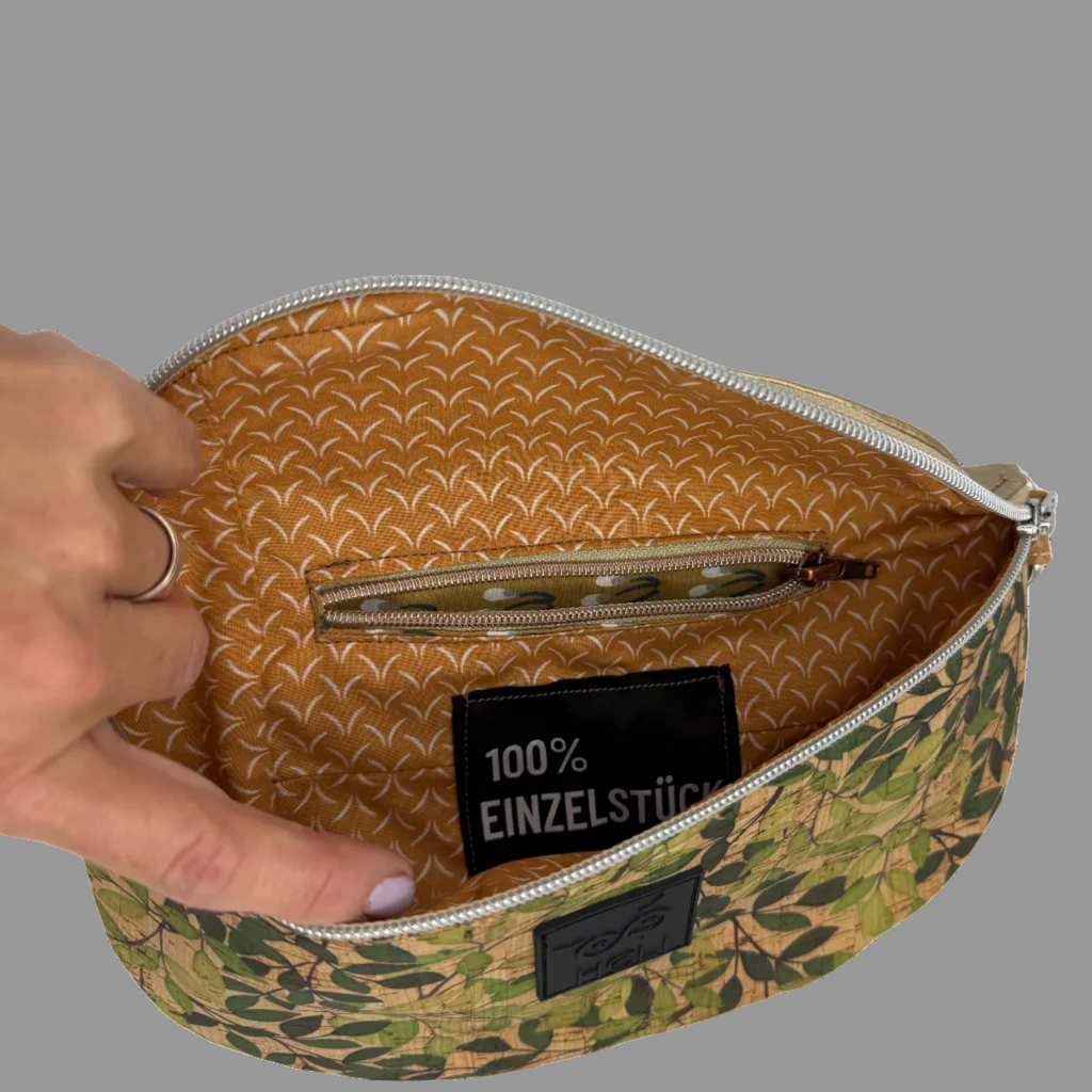 Bauchtasche Medium Kork Floral
