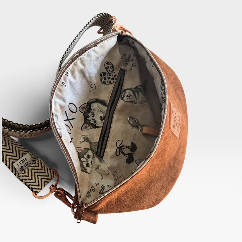 Bauchtasche Maxi | Braun