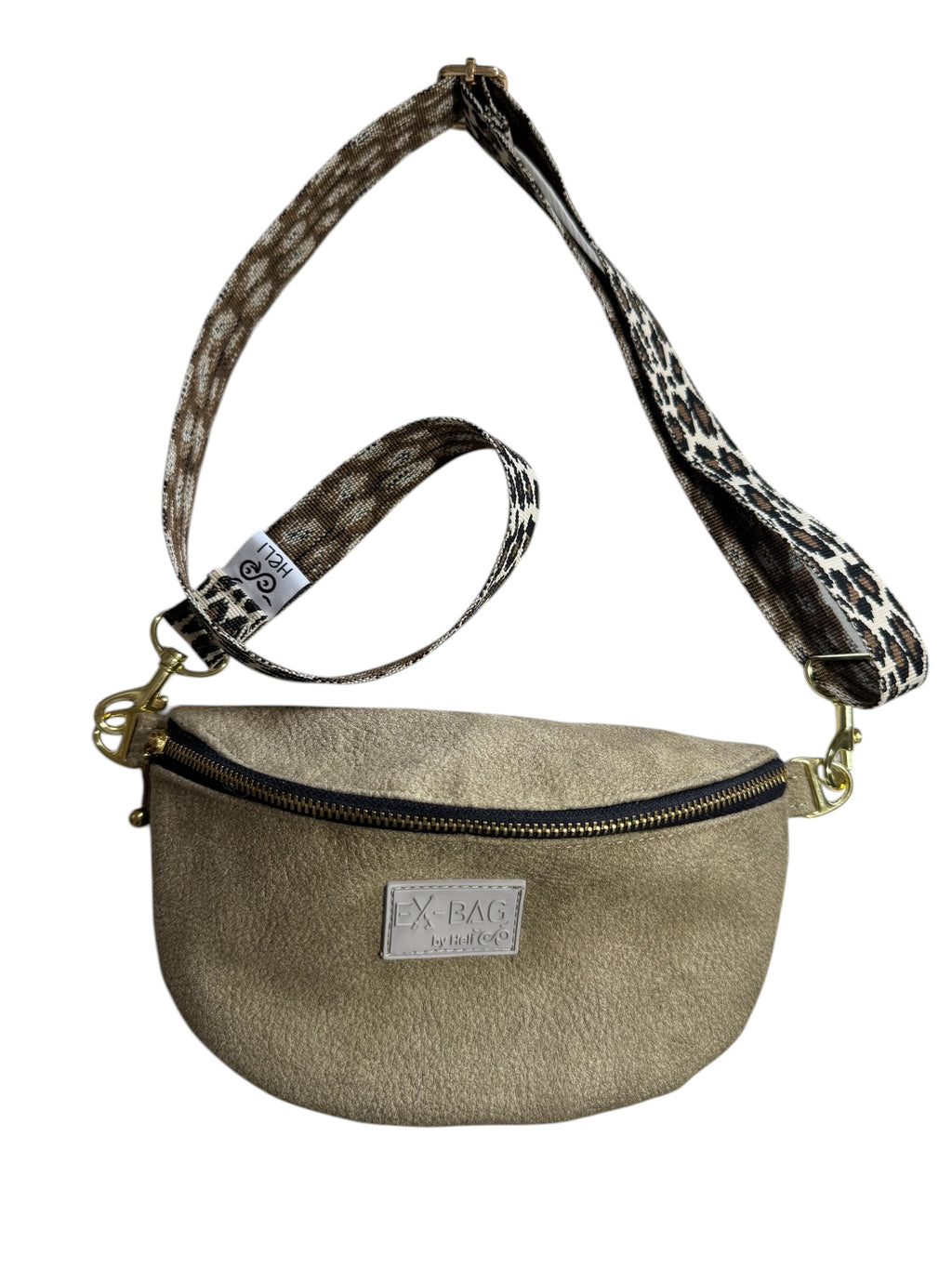 Bauchtasche Mini Grün Wildleder