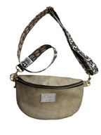 Bauchtasche Mini Grün Wildleder