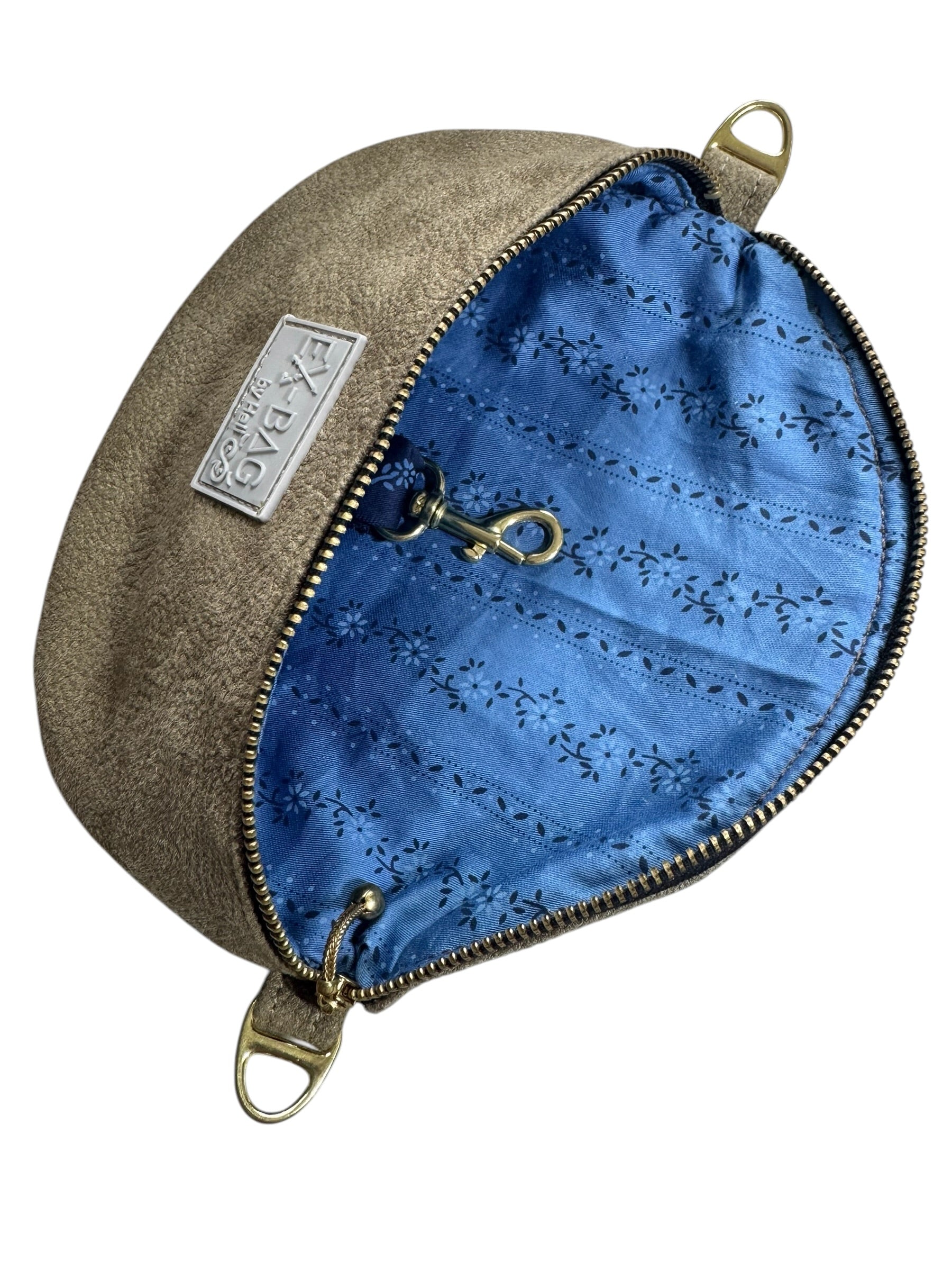 Bauchtasche Mini Grün Wildleder