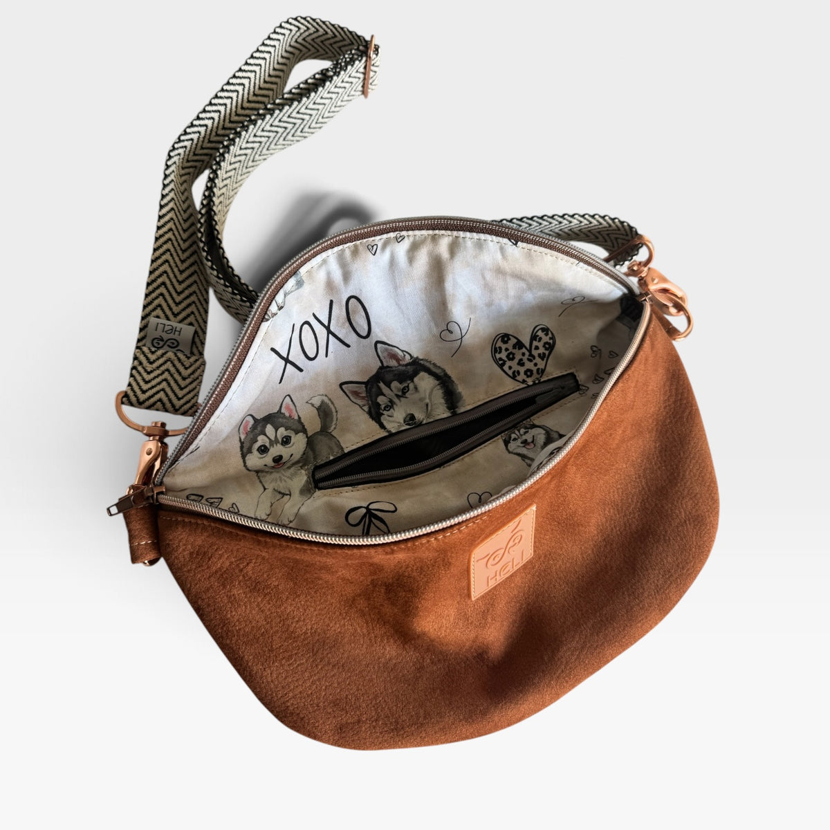 Bauchtasche Maxi | Braun