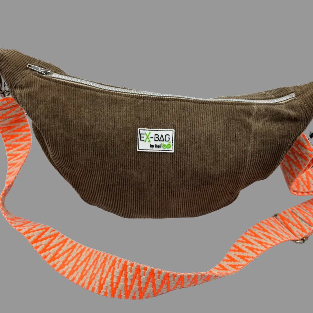 Moonbag Cord hellbraun mit Gurtband