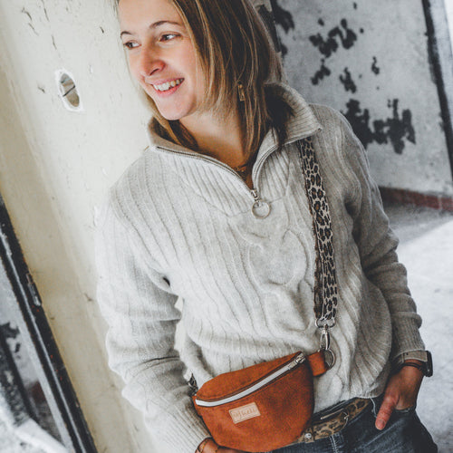 Bauchtasche Mini Braun Wild