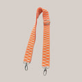 Taschengurtband | Orange Zacken