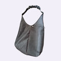 Half & Half Bag | Grau mit Ruffle-Henkel