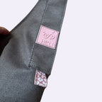 Half & Half Bag | Grau mit Ruffle-Henkel