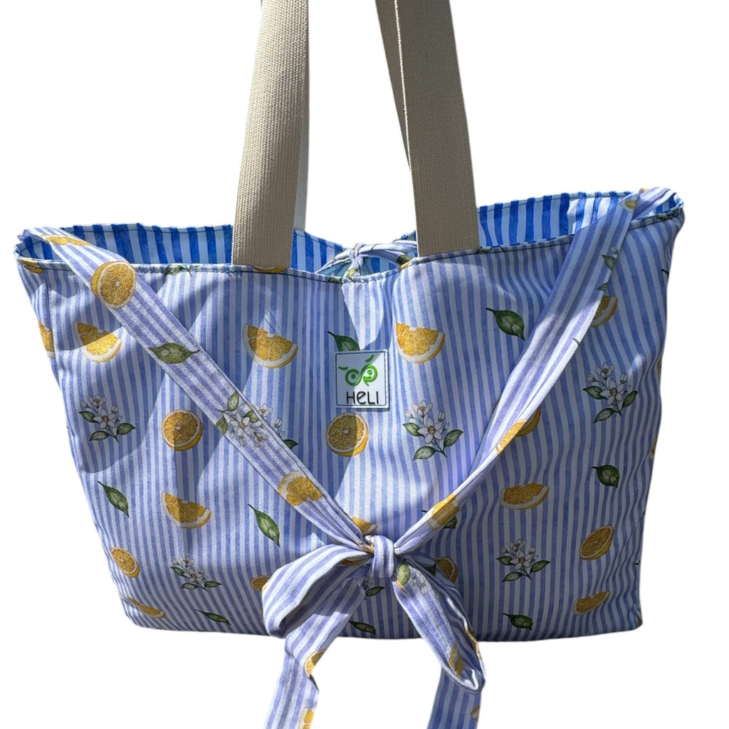Strandtasche Zitrone / groß
