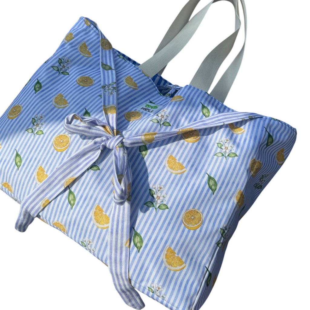 Strandtasche Zitrone / groß