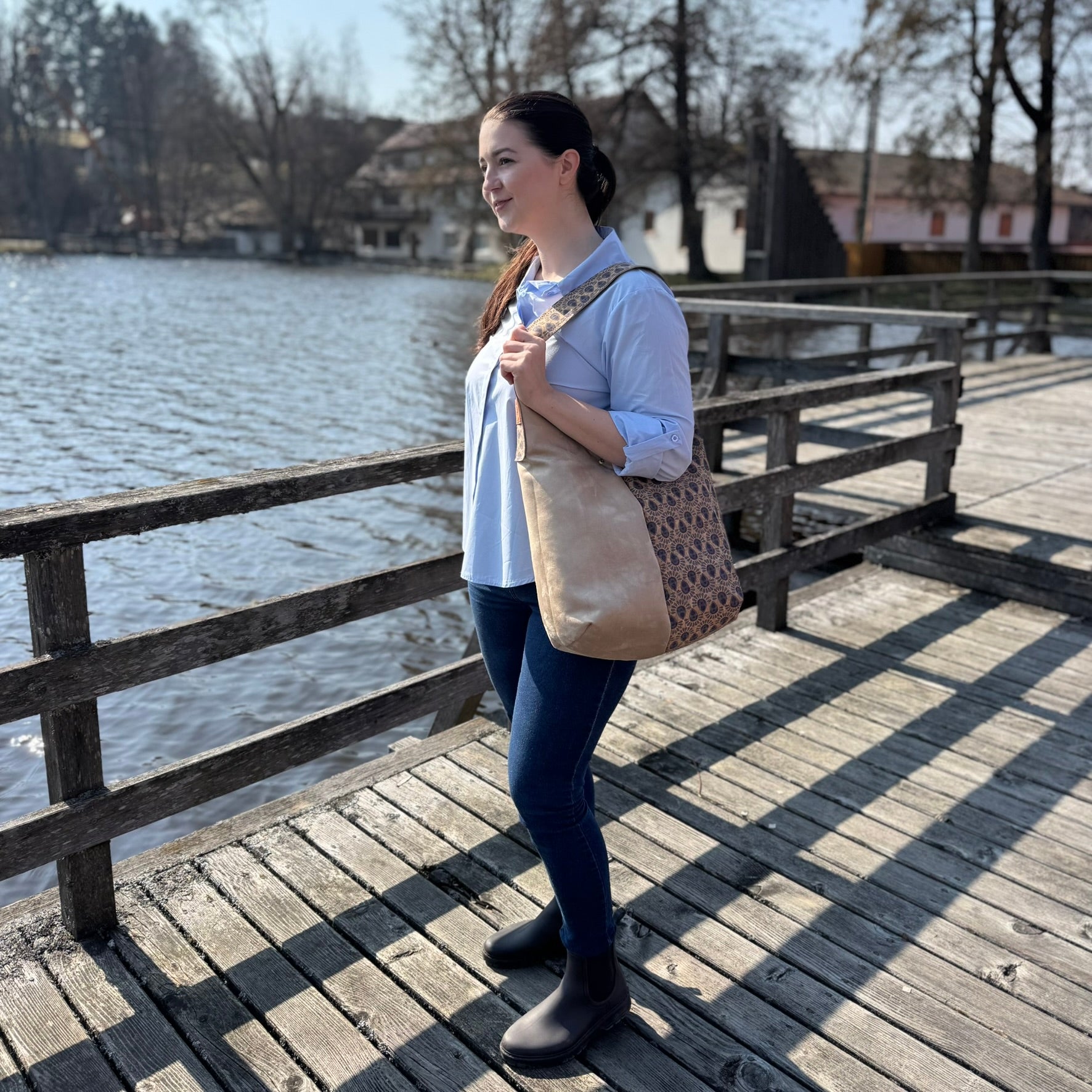 Half & Half Bag| Kork + Kunstleder