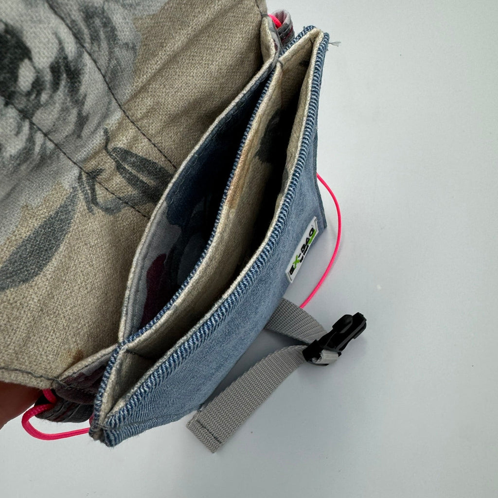 Handytasche Jeans Floral