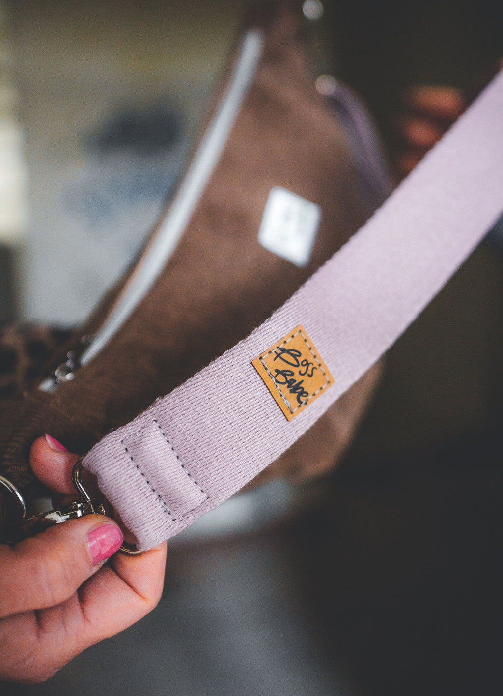 Moonbag Cord hellbraun mit Gurtband