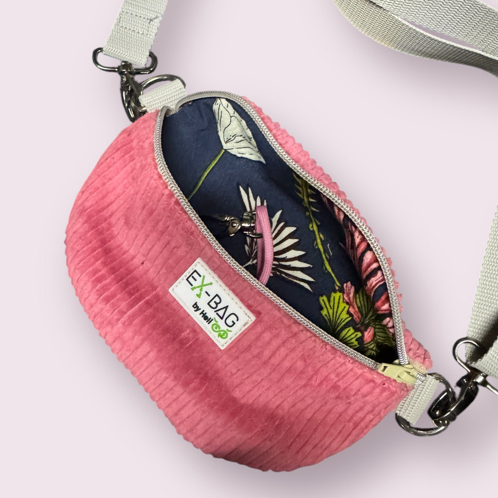Bauchtasche Mini Rosa Cord