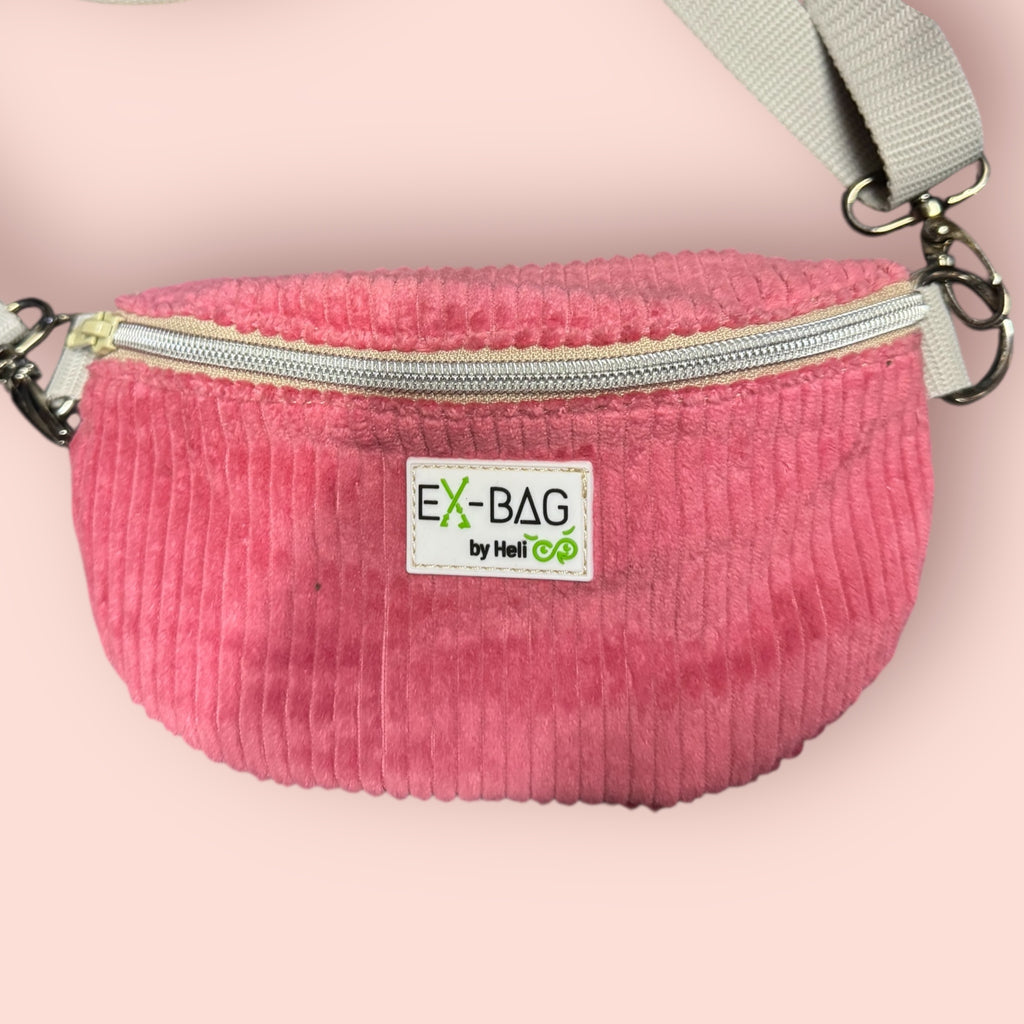 Bauchtasche Mini Rosa Cord