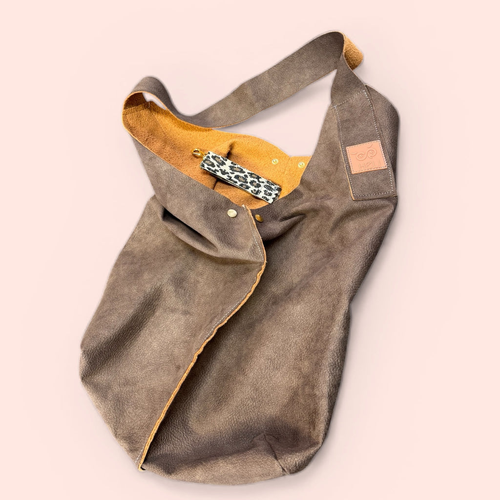 Half & Half Bag | Braun Kunstleder