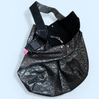 Half & Half Bag | Dukelblau-Silber Leder
