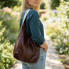 Half & Half Bag| Braun Leder
