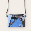 Kleine Crossbody-Tasche Patchwork Jeans & Burberry-Stoff