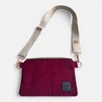 Crossbodybag Cord Weinrot