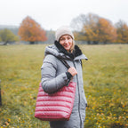 Gesteppter Shopper  Bordeaux