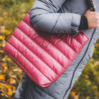 Gesteppter Shopper  Bordeaux