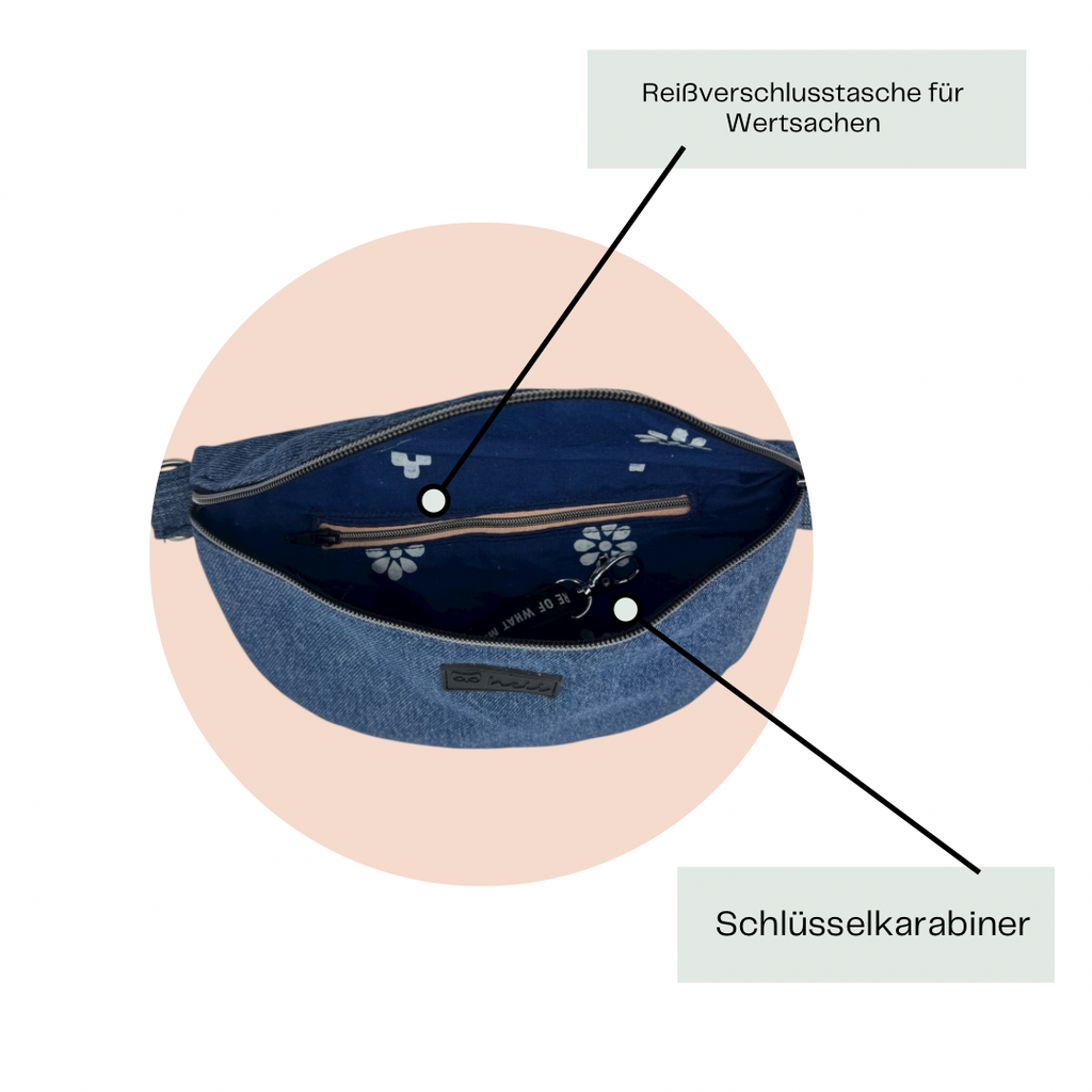 Bauchtasche Medium Jeans
