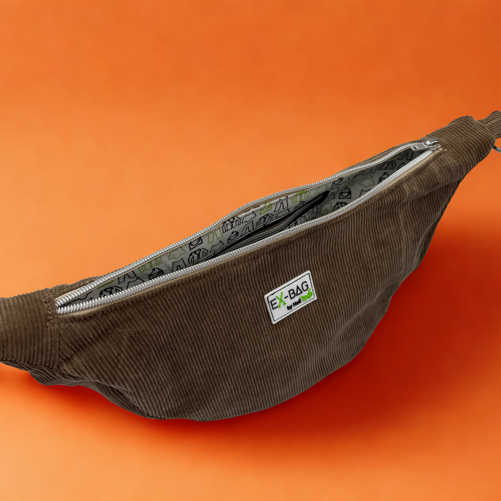 Moonbag Cord hellbraun mit Gurtband